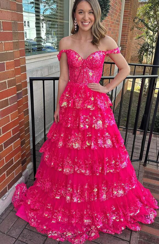 2024 Lace Long Prom Dress,Lace Wedding Dress BP1029
