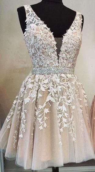 Homecoming Dress With Applique and Beading, Popular Short Prom Dress ,Fashion Dancel Dress PDH0020