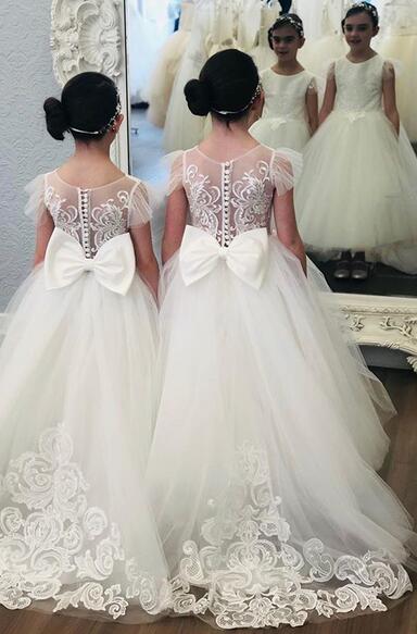 Cheap Flowergirl Dress for Wedding,Custom Made Flowergirl Dress PDF003