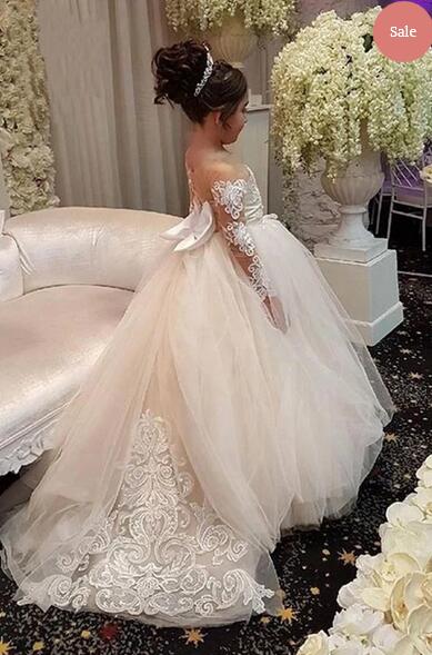 Cheap Flowergirl Dress for Wedding,Custom Made Flowergirl Dress PDF001