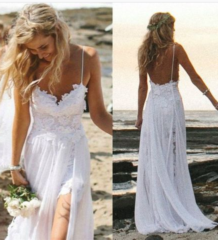 A-line Tulle/Applique Beach Wedding Dress ,Fashion Custom made Bridal Dress PDW029
