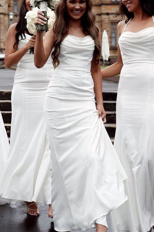 Simple Bridesmaid Dresses,Cheap Custom Made Wedding Formal Dresses, PDB029