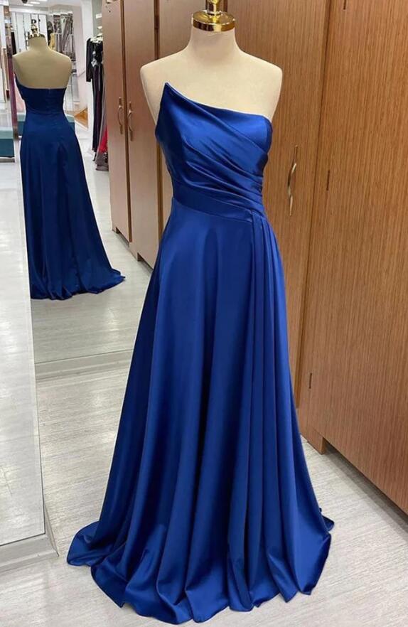 2023 Royal Blue Long Prom Dress,Homecoming Dresses,BP882