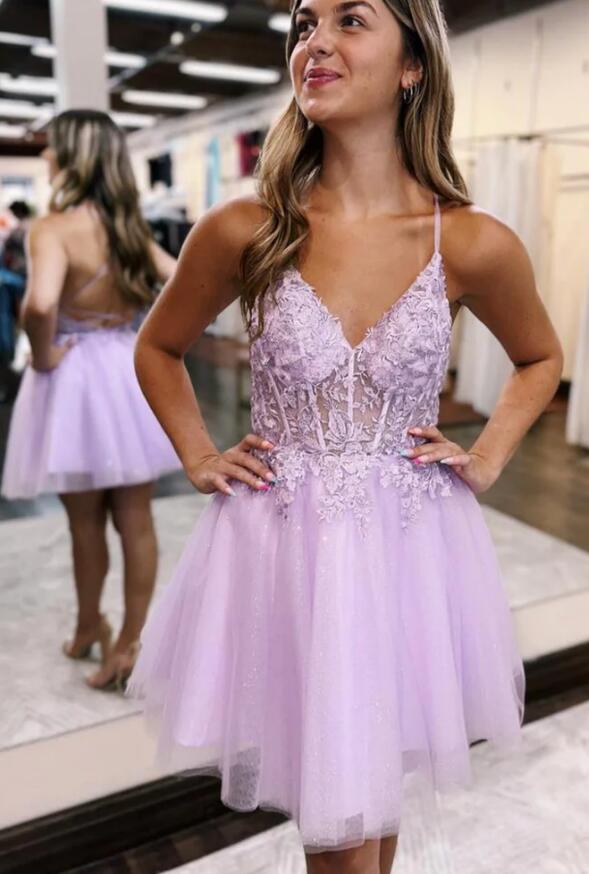 2023 Tulle/Lace Homecoming Dress BP940