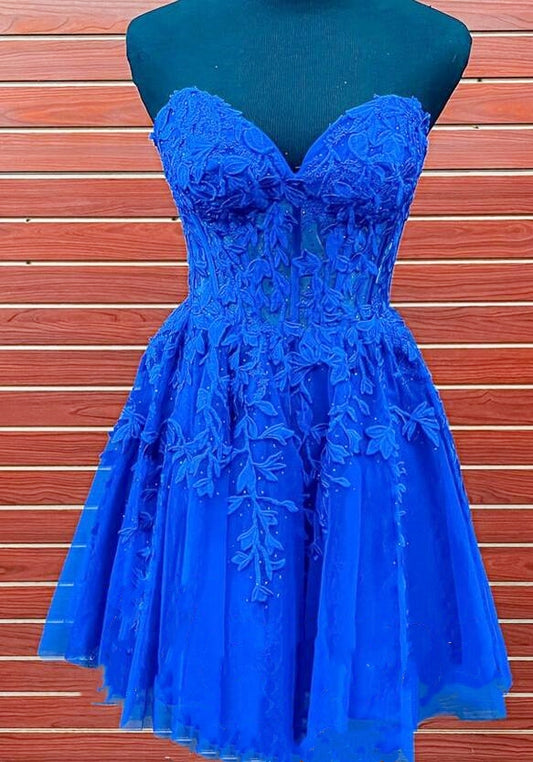 2023 Royal Blue Homecoming Dress BP957