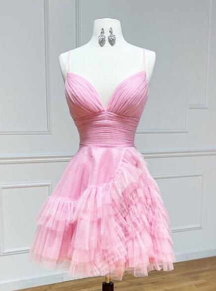 2023 A-line Tulle Homecoming Dress BP954