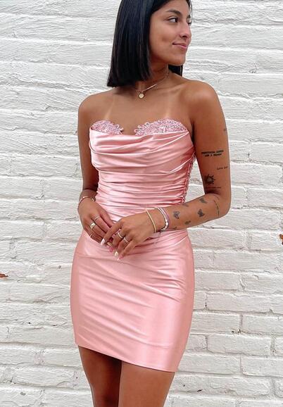 Strapless Sexy Homecoming Dress BP976