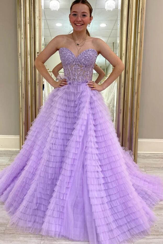 2024 Strapless Ball Gown Long Prom Dresses BP1028