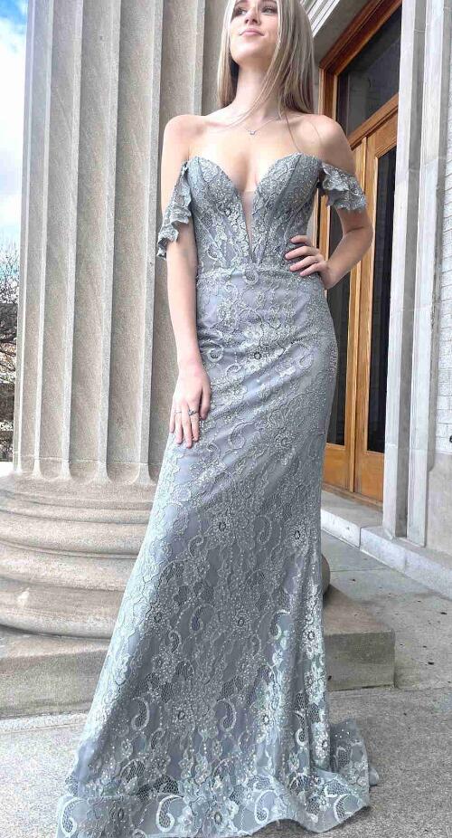 2024 Lace Long Prom Dress BP1068