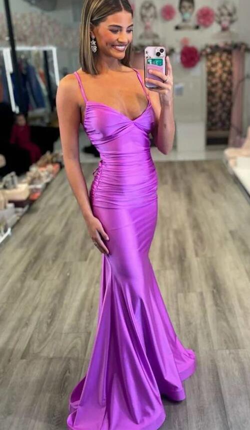 2024 Straps Mermaid Long Prom Dress  BP1088