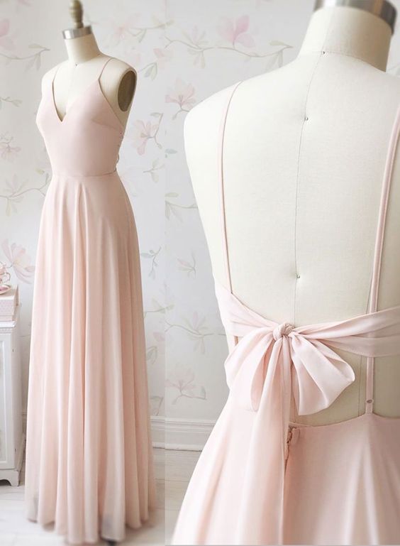 Simple Long Prom Dresses ,Bridesmaid Dresses ,Cheap Custom Made Wedding Formal Dresses PDB023