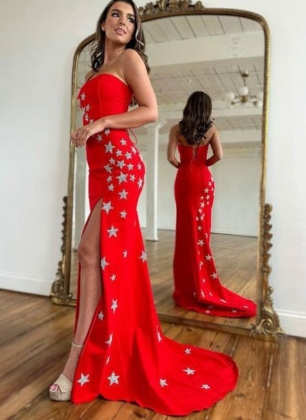 2023 Sexy Red Long Prom Dress BP858