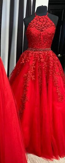 Long Prom Dresses with Applique and Beading 8th Graduation Dress School Dance Winter Formal Dress PDP0524