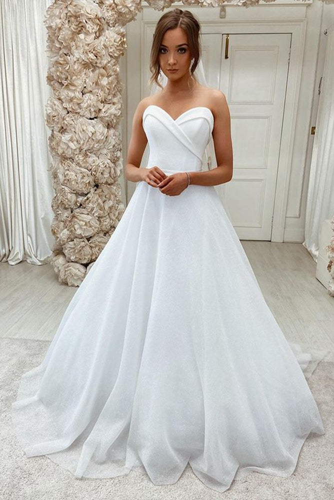 Sweetheart Simple Wedding Dresses,Fashion Custom made Bridal Dress, PDW072