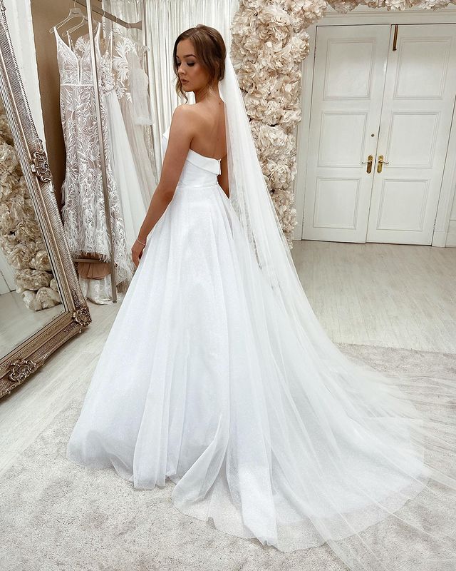 Sweetheart Simple Wedding Dresses,Fashion Custom made Bridal Dress, PDW072