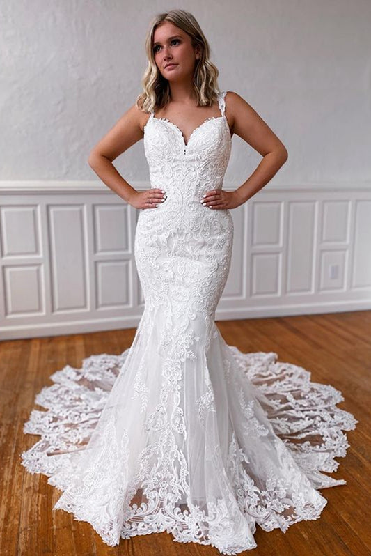 Mermaid Lace Wedding Dresses,Fashion Custom made Bridal Dress,PDW079