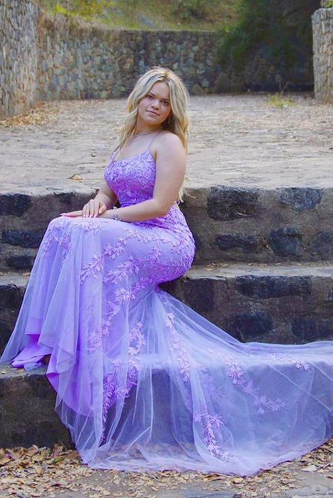 Mermaid Long Prom Dress with Appliques and Beading,Custom Pageant Dresses,BP219