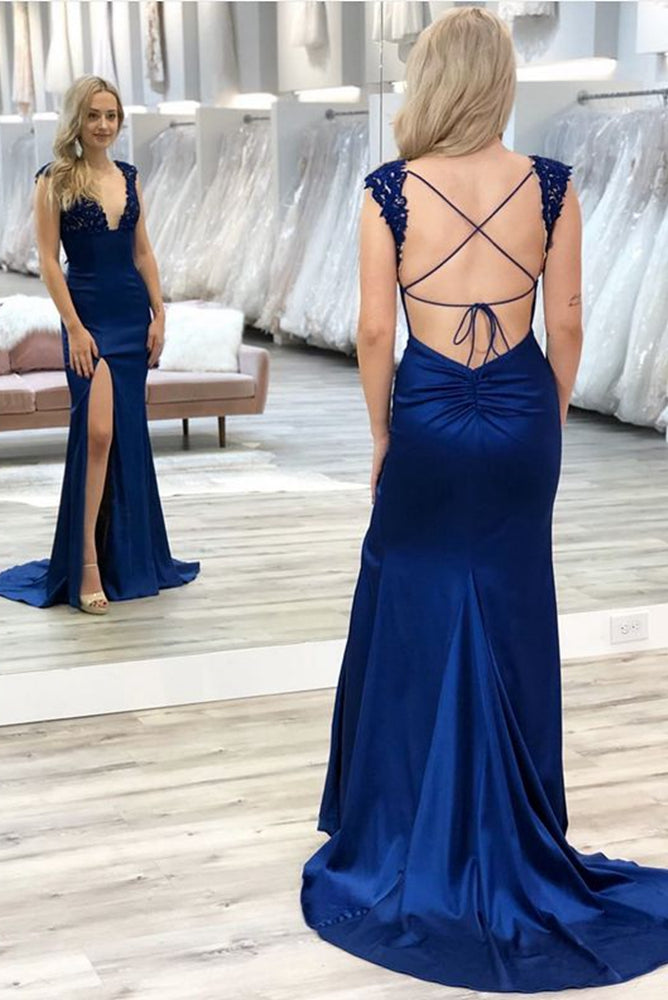Sexy Long Prom Dress with Appliques and Beading,Popular Evening Dress,Fashion Winter Formal Dress,BP131