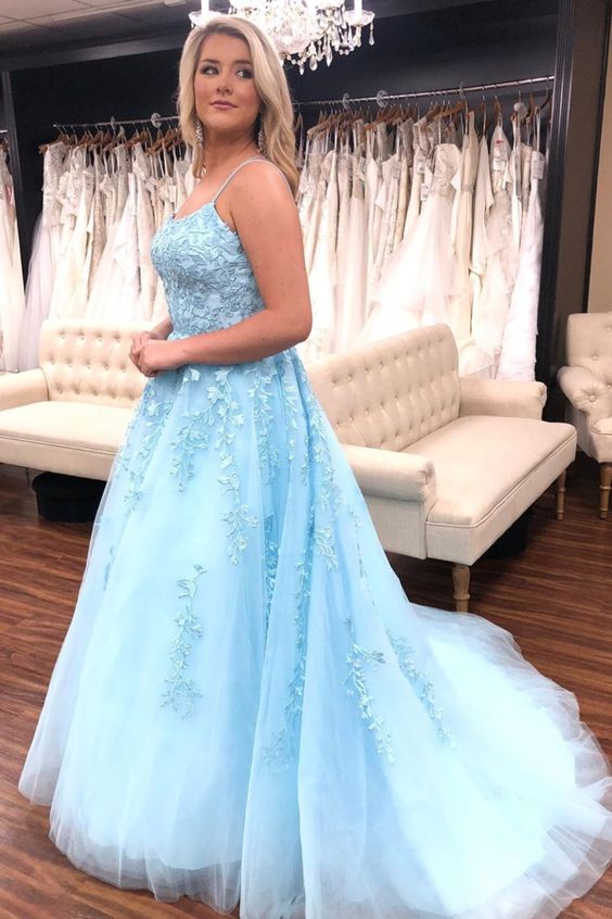Prom Dresses With Applique and Beading Long Prom Dress Fashion School ...