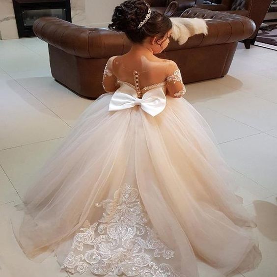 Cheap Flowergirl Dress for Wedding,Custom Made Flowergirl Dress PDF001