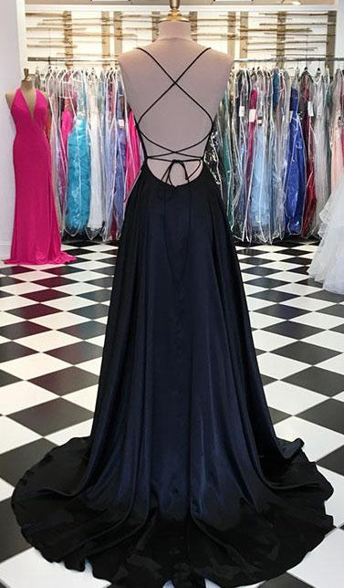 Simple Long Prom Dress With Lace up Back,Fashion Winter Formal Dress PDP0165