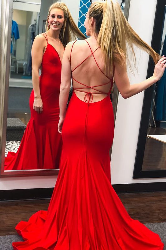 Sexy Red Long Prom Dresses,Evening Dresses,Winter Formal Dresses,BP612
