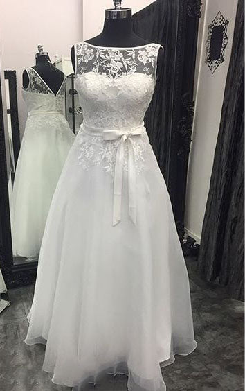 Simple A-line Beach Wedding Dresses,Fashion Custom made Bridal Dress,PDW089