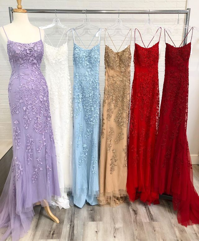 Mermaid Long Prom Dress with Applqiue and Beading, Popular Sweet 16 Dr ...