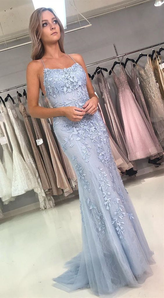 Mermaid Prom Dresses with Applique and Beading Long Prom Dress Fashion School Dance Dress Winter Formal Dress PDP0642