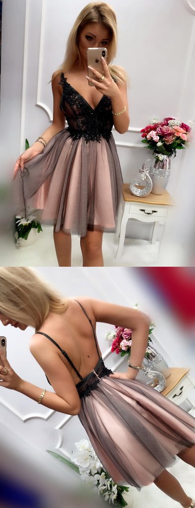 Short Prom Dresses,Backless Homecoming Dress,BP262