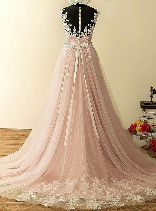A-line Beach Wedding Dress ,Fashion Custom made Bridal Dress PDW025
