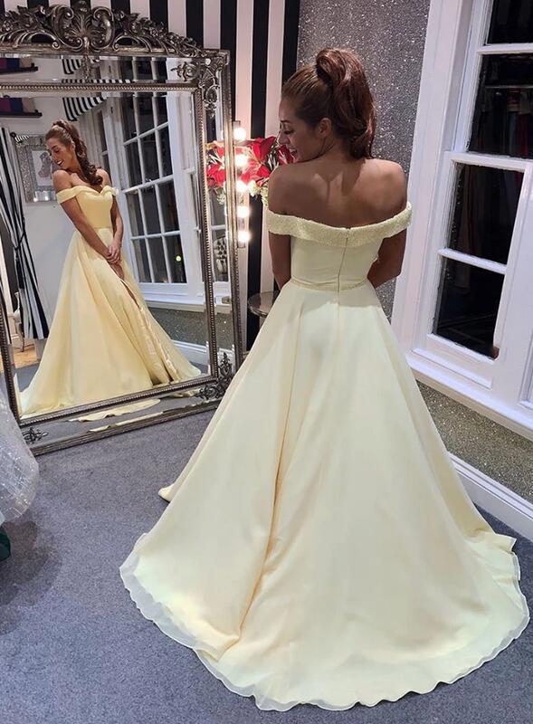Off Shoulder Long Prom Dress with Beading,Fashion Dance Dress,Sweet 16 Quinceanera Dress PDP0300