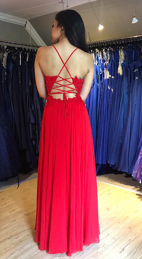 A-line Prom Dress With Applique and Beading Long Prom Dresses 8th Graduation Dress Formal Dress PDP0575