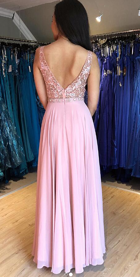 Prom Dresses with Applique and Beading Long Prom Dress 8th Graduation Dress Formal Dress PDP0553