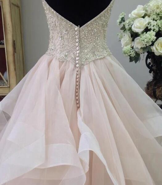 Sweetheart Ball Gown Long Prom Dress With Beading,Fashion School Dance Dress Sweet 16 Quinceanera Dress PDP0382