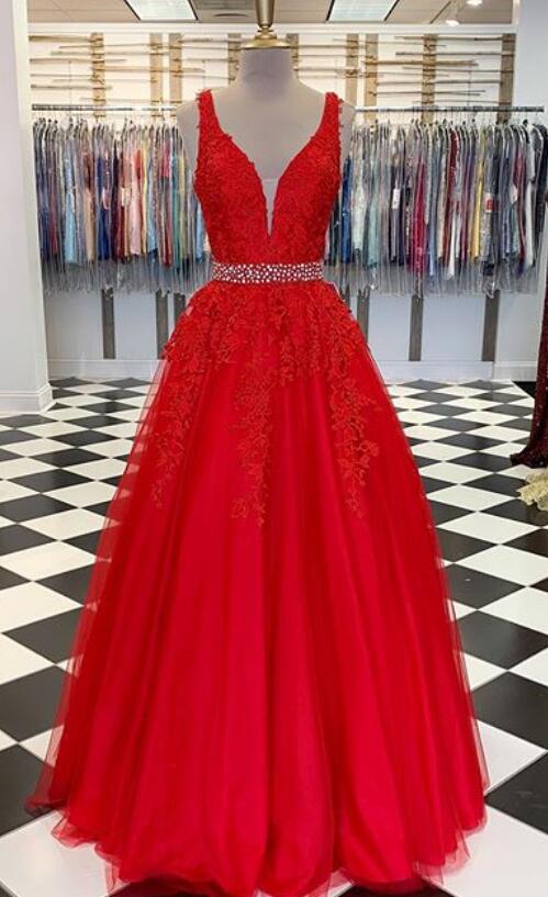 Long Prom Dresses With Applique and Beading Fashion School Dance Dress Winter Formal Dress PDP0419