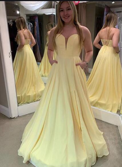 Long Prom Dresses Lace Up Back Fashion School Dance Dress Winter Formal Dress PDP0430