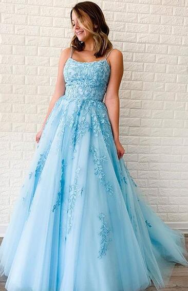 Long Prom Dresses with Applique and Beading 8th Graduation Dress School Dance Winter Formal Dress PDP0507