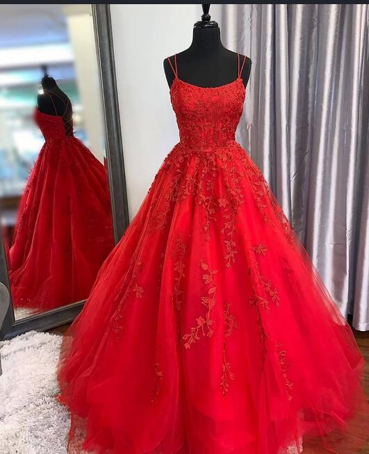 Long Prom Dresses with Applique and Beading 8th Graduation Dress School Dance Winter Formal Dress PDP0491