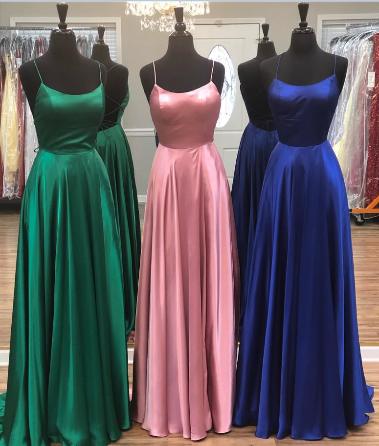 2023 Simple Long Prom Dresses with Slit Fashion Formal Dress BP825