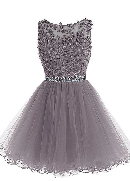 Homecoming Dress with Applique and Beading, Popular Short Prom Dress P ...