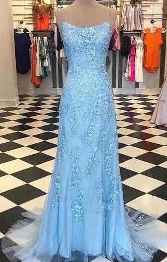 Mermaid Long Prom Dress with Appliques and Beadings, School Dance Dresses ,Fashion Winter Formal Dress PPS002
