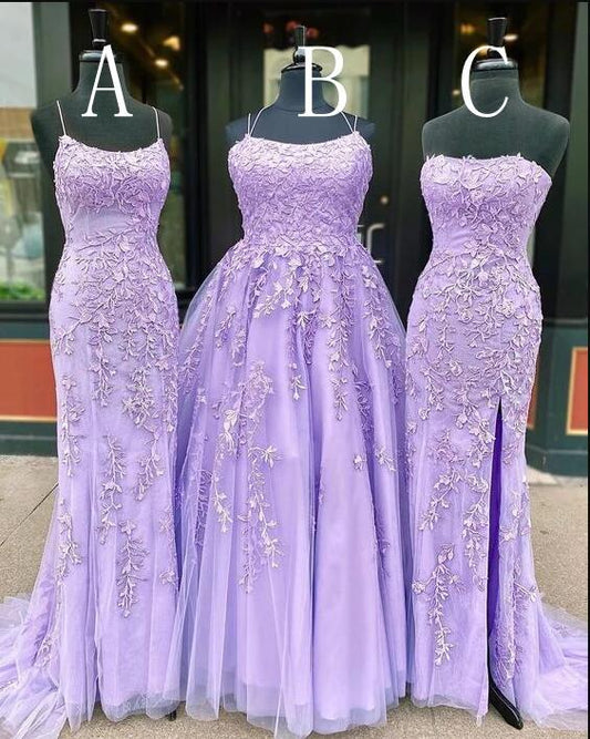 Tulle Long Prom Dresses with Applique and Beading,8th Graduation Dress School Dance Winter Formal Dress,BP191