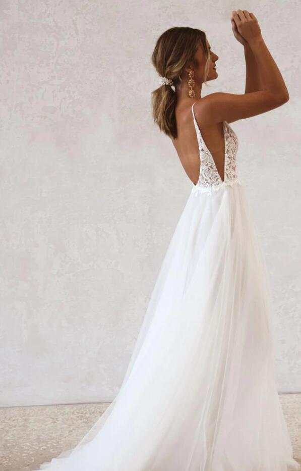 Sexy Lace/Tulle Wedding Dress,Fashion Custom made Bridal Dress PDW143