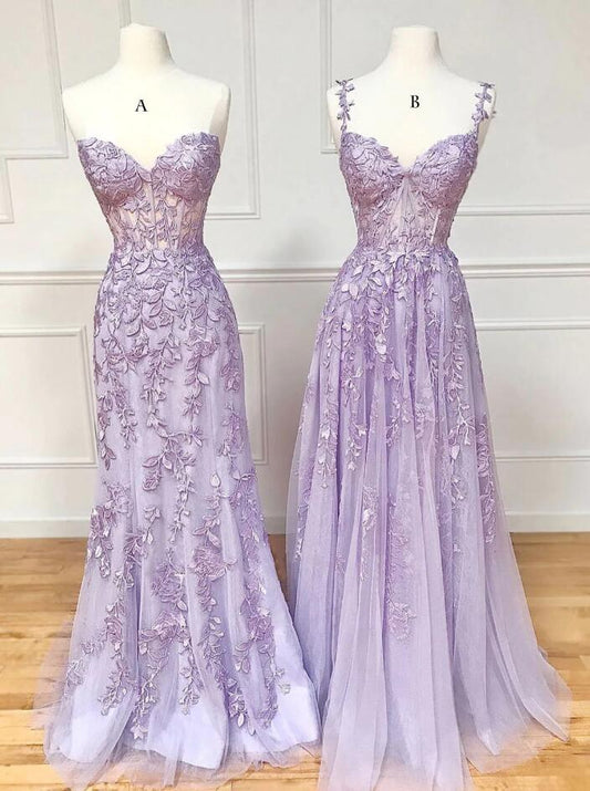 2023 Lilac Long Prom Dresses BP856