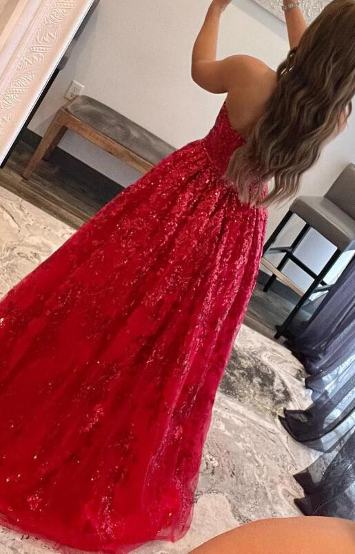 2023 Sparkly Lace Long Prom Dresses BP878