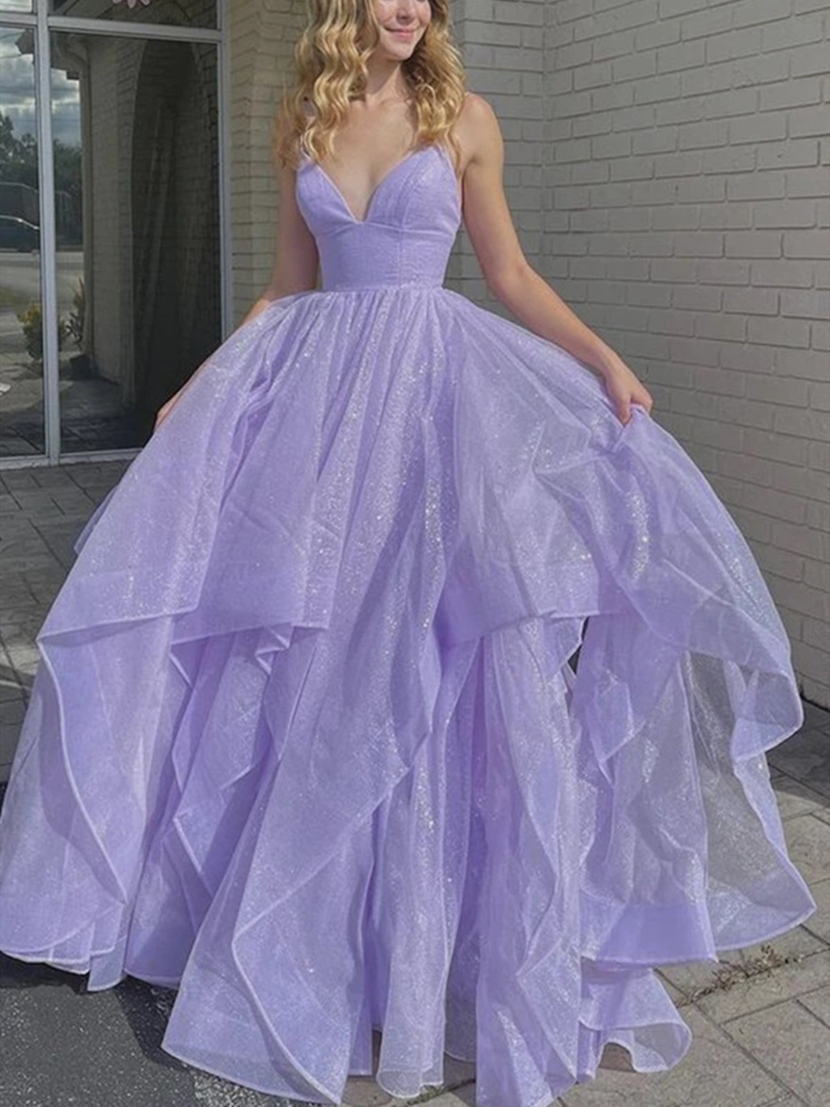 2023 Sparkly Long Prom Dress,Popular Evening Dress,Fashion Winter Formal Dress,BP150