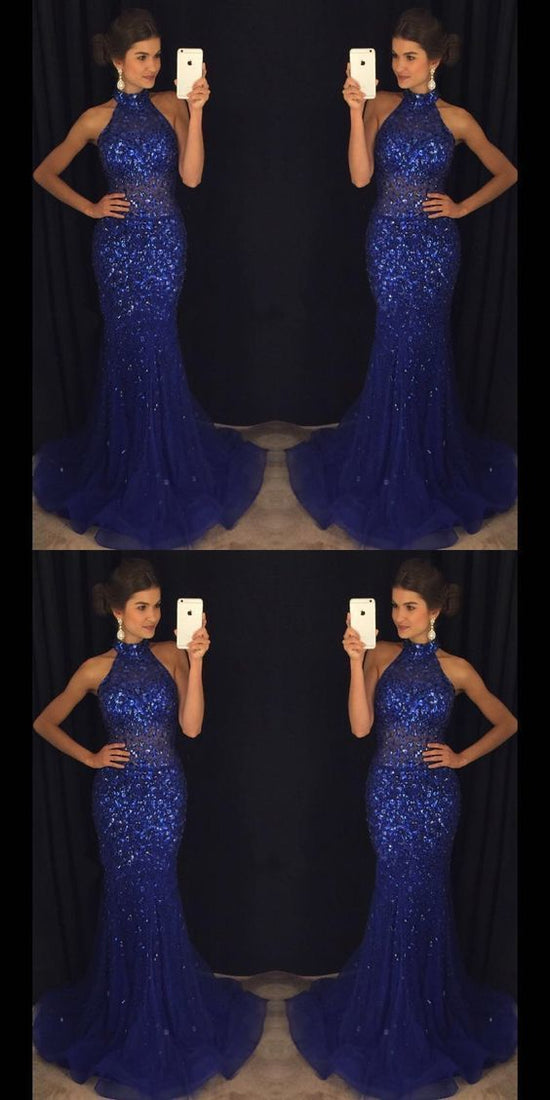 Mermaid Long Prom Dress with Full Beading,Fashion Dance Dress,Sweet 16 ...