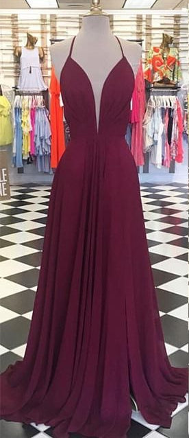 Simple Long Prom Dress With Lace up Back,Fashion Winter Formal Dress PDP0159