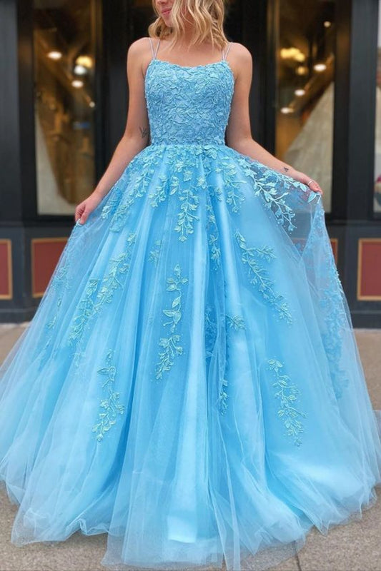 Long Prom Dress With Applique and Beading,Fashion School Dance Dress Sweet 16 Quinceanera Dress PDP0739